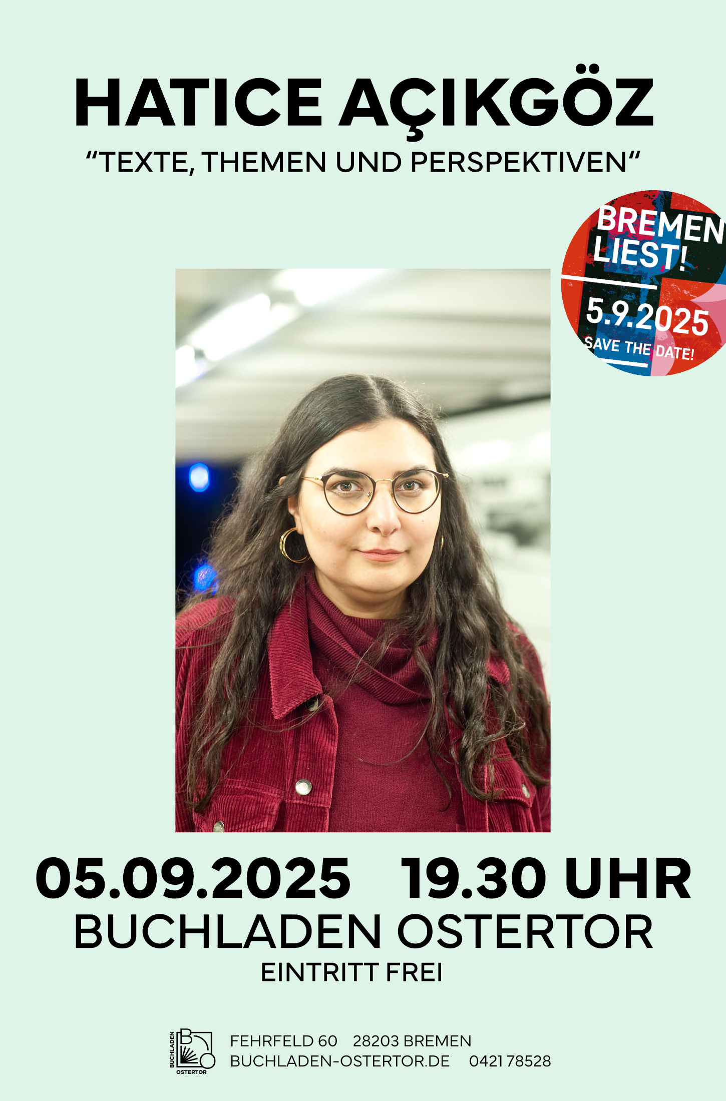HATICE AÇIKGÖZ “TEXTE, THEMEN UND PERSPEKTIVEN“ - Bremen liest Spezial
